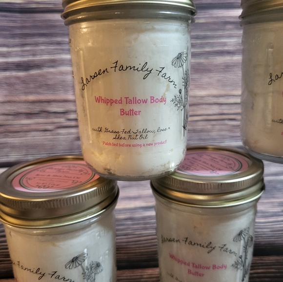 8 Oz Jars Rose&Shea Whipped Tallow Body Butter - Picture 4 of 5